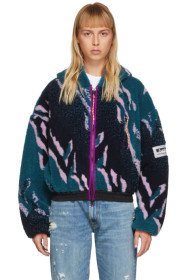 Aries - Green Cropped Fleece Jacket