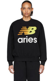 Aries - New Balance Edition ブラック ロゴ スウェットシャツ