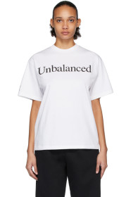 Aries - New Balance Edition ホワイト Unbalanced T シャツ