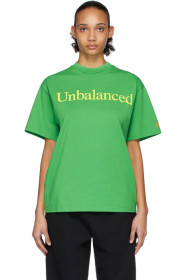 Aries - New Balance Edition グリーン Unbalanced T シャツ