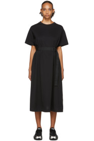 Y-3 - Black Tailored T-Shirt Dress