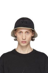 Y-3 - Reversible Black Logo Bucket Hat