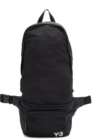 Y-3 - ブラック パッカブル バックパック