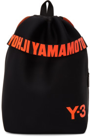 Y-3 - Sac à dos à cordons coulissants noir