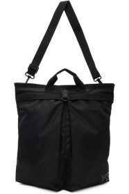 Y-3 - Cabas en sergé de nylon noir