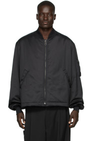 Y-3 - Blouson aviateur noir Craft