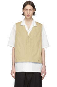 Y-3 - Khaki Heavy Poplin Workwear Vest