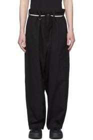 Y-3 - Pantalon cargo en toile noir Workwear