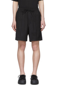 Y-3 - Black Wool Classic Shorts