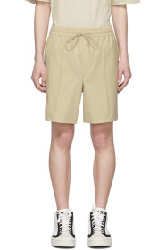 Y-3 - Khaki Wool Classic Shorts