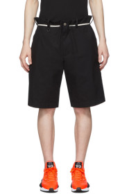 Y-3 - Black Canvas Workwear Shorts