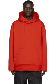 Y-3 - Red Classic Chest Logo Hoodie
