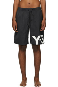 Y-3 - Black Logo Swimsuit