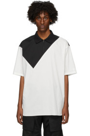 Y-3 - Black & White Poplin Polo