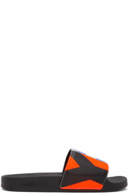 Y-3 - Black Graphic Adilette Sandals