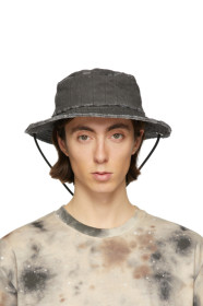 Diesel Red Tag - Chapeau bob en denim noir édtion A-Cold-Wall*