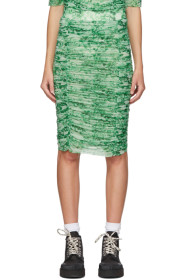 GANNI - Green Floral Skirt