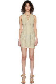 Dsquared2 - White Lace-Up Short Dress