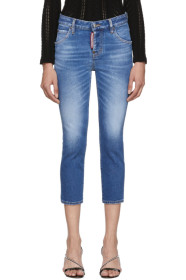 Dsquared2 - Blue Denim Good Girl Cropped Jeans