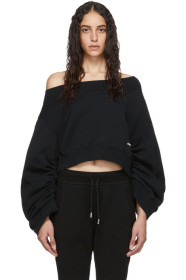 Dsquared2 - Black Ruched Sleeve Sweatshirt