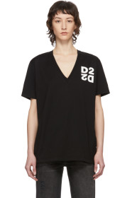 Dsquared2 - Black Logo V-Neck T-Shirt