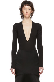 Dsquared2 - Black Rib Long Sleeve Bodysuit
