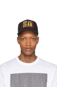 Dsquared2 - Casquette de base-ball noire 'Dan! I'm Not Dean'