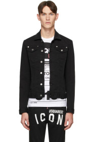 Dsquared2 - Blouson en denim noir Dan