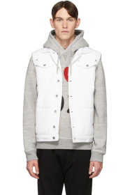 Dsquared2 - Veste matelassée en toile blanche