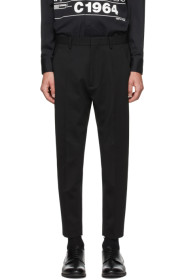 Dsquared2 - Pantalon en laine légère noir Techno