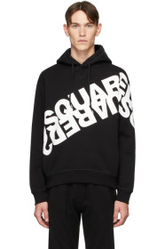 Dsquared2 - Pull à capuche noir Mirrored Logo