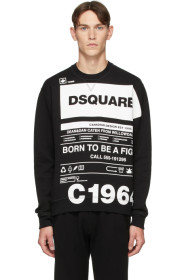Dsquared2 - Pull molletonné noir Cool Fit Logo Graphic