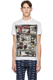 Dsquared2 - T-shirt blanc Motor