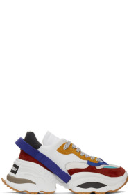 Dsquared2 - White & Multicolor 'The Giant' Sneakers