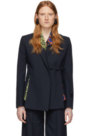 Rokh - Navy Tye Utility Blazer