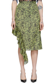 Rokh - Yellow Frill Utility Skirt
