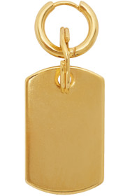 Martine Ali - SSENSE 独家发售单只金色 Dog Tag 耳环