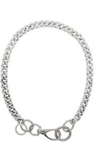 Martine Ali - Silver Cuban Wallet Chain Necklace