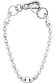Martine Ali - Silver Broken Ball Chain Choker