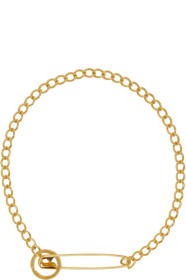 Martine Ali - SSENSE Exclusive Gold Pin Necklace
