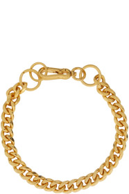 Martine Ali - SSENSE 独家发售金色 Cuban Link 颈链