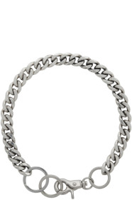 Martine Ali - Silver Cuban Link Choker Necklace