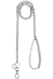 Martine Ali - Silver Solid Cuban Leash