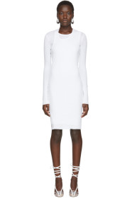 Helmut Lang - White Double Layer Dress
