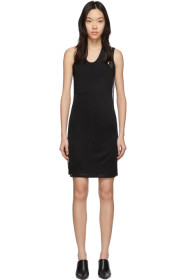 Helmut Lang - Black Asymmetric Tank Dress