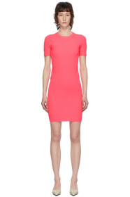 Helmut Lang - Robe courte rose Essential