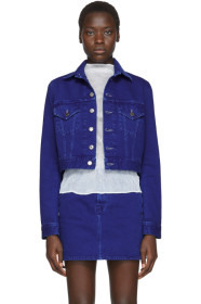 Helmut Lang - Blue Denim Femme Little Trucker Jacket