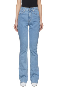 Helmut Lang - Blue Femme Hi Bootcut Jeans
