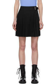 Helmut Lang - Black Wool Mini Kilt Skirt