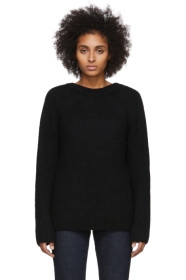 Helmut Lang - Black Wool & Alpaca Ghost Sweater